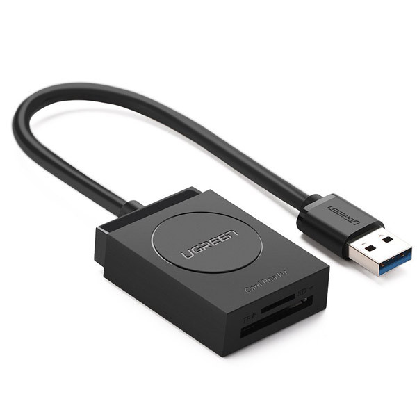 ĐẦU ĐỌC THẺ USB 3.0 HỖ TRỢ SD/TF CHÍNH HÃNG UGREEN 20250 CAO CẤP