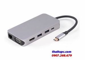Cable Type-C -> 3 USB 3.0+VGA+LAN+TF+SD SSK SHU-C520