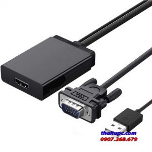 Cáp Chuyển VGA sang HDMI + Audio 3.5mm Ugreen 60814