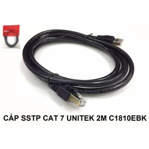 CÁP MẠNG SSTP CAT 7 - 2M UNITEK (C1810EBK)