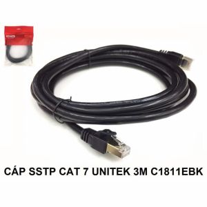 CÁP MẠNG SSTP CAT 7 - 3M UNITEK (C1811EBK)