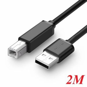 CÁP MÁY IN USB DÀI 2M UGREEN 10327 (USB 2.0 A MALE TO B MALE)