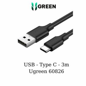 CÁP USB 2.0 TO USB-C HỖ TRỢ SẠC 3A DÀI 3M UGREEN 60826