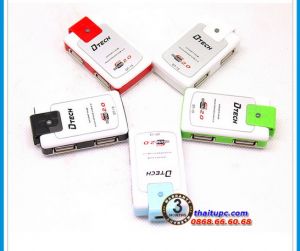 Hub USB 4 cổng Dtech DT-13 chính hãng