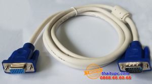 Cable Vga LCD KM Nối dài 10M (3+4) VFS 10(Trắng Xanh)