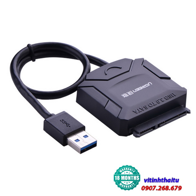 Cáp USB 3.0 to SATA HDD 2,5 và 3,5 Converter chính hãng Ugreen 20611 cao cấp