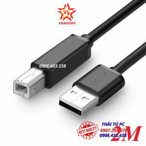 CÁP MÁY IN USB DÀI 2M UGREEN 10327 (USB 2.0 A MALE TO B MALE)