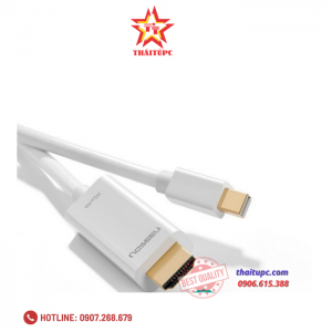 Cáp Mini DisplayPort (Thunderbolt) to HDMI dài 3M độ phân giải 4K Ugreen 10453 chính hãng Màu Trắng