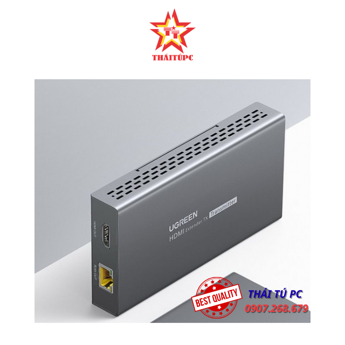 BỘ KÉO DÀI HDMI CHUẨN 4K DÀI 120M QUA CÁP MẠNG RJ45 CAT5E/CAT6 UGREEN 10939 BỘ KÉO DÀI HDMI CHUẨN 4K DÀI 120M QUA CÁP MẠNG RJ45 CAT5E/CAT6 UGREEN 10939