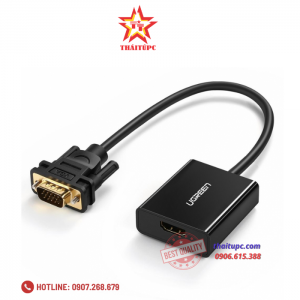 Cáp chuyển đổi VGA sang HDMI+Audio 1080P@60Hz Ugreen 50945