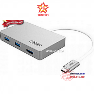 Hub USB 3.0 2 Ports+HDMI Chính hãng Unitek (Y- 3707)Type-C