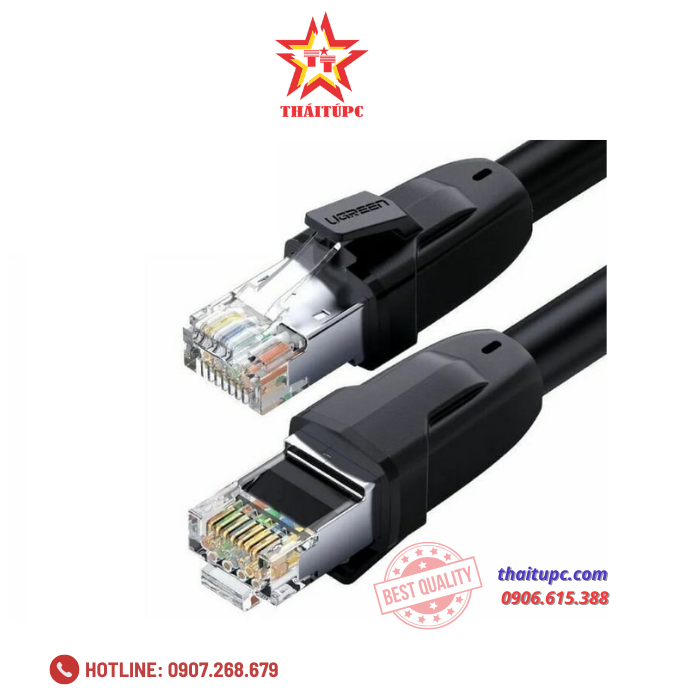 Cáp mạng CAT8 1 mét 24AWG Class S/FTP 2000Mhz NW121 Ugreen 70327 Cáp mạng CAT8 1 mét 24AWG Class S/FTP 2000Mhz NW121 Ugreen 70327
