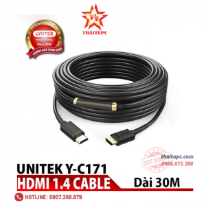 Cáp HDMI Unitek chính hãng cao cấp (30m) (Y-C 171)