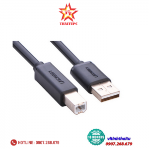Cáp USB 2.0 máy in 1,5m Ugreen 10350 đầu cáp mạ vàng chính hãng