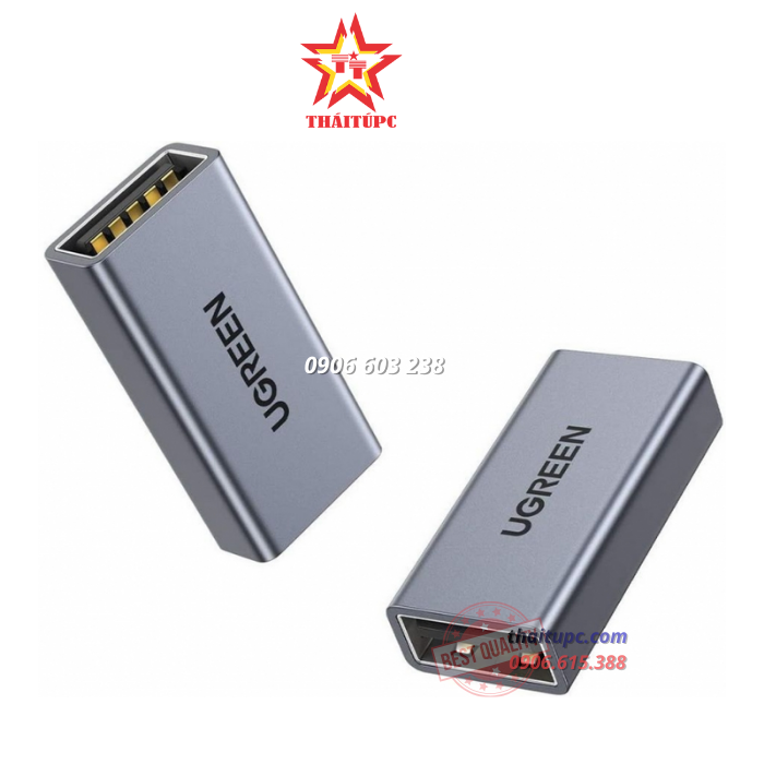 ĐẦU NỐI USB 3.0 FEMALE/FEMALE VỎ NHÔM UGREEN 20119 CAO CẤP ĐẦU NỐI USB 3.0 FEMALE/FEMALE VỎ NHÔM UGREEN 20119 CAO CẤP