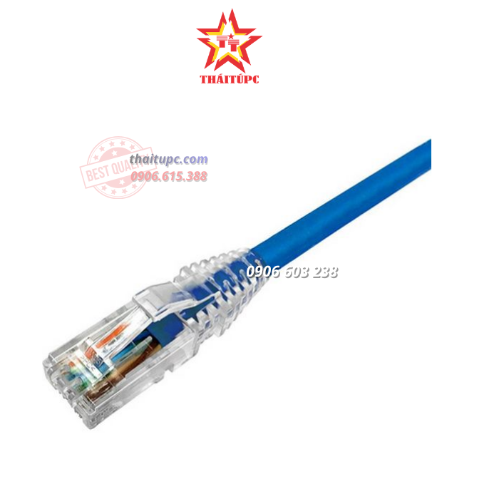 Dây Nhảy Chính Hãng AMP/COMMSCOPE CAT.5E, MÀU XANH DƯƠNG, 1.5M Dây Nhảy Chính Hãng AMP/COMMSCOPE CAT.5E, MÀU XANH DƯƠNG, 1.5M