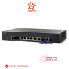 cisco-8-port-poe-support-60w-poe-port-10/100mbps-with-62w-power-budget-2-port-combo-mini-gbit-managed-switch-sf352-08p-k9 - ảnh nhỏ  1