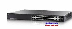Cisco 24-port Gigabit (16-port PoE+/60W) Stackable Managed Switch - SG350X-24P-K9