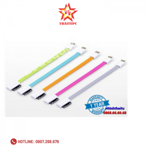Cáp USB 2.0 -> Iphone 4 Unitek (Y-C 441) (Dây Dẹp)