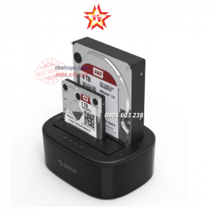 Đế ổ cứng (Docking) 2 khe cắm: 3.5" và 2.5" SATA 3 USB 3.0 Orico 6228US3-C