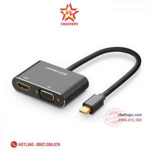 Cable Mini DisplayPort->HDMI & VGA chính hãngUgreen 40365