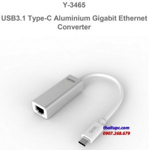 Cáp chuyển cổng USB Type C sang cổng LAN Ethernet Unitek Y-3465