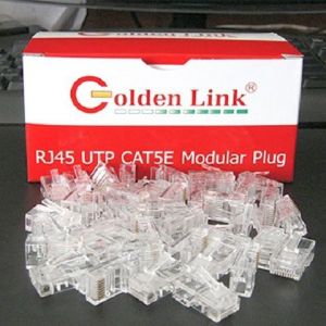 Hạt mạng RJ45 Golden link CAT5E UTP – Đầu bấm mạng Golden link