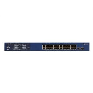 Netgear 24-Port Gigabit Smart Managed Pro PoE+ Switch with 2 SFP Ports and Cloud management (GS724TPP--100AJS)