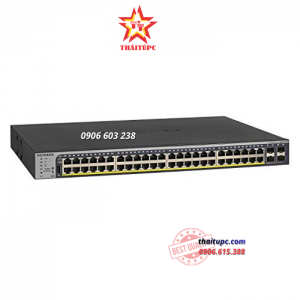 Thiết bị chuyển mạch Switch NETGEAR GS752TP 48-Port Gigabit PoE+ Smart Managed Pro Switch with 4 SFP Ports and Cloud Management