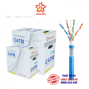 CÁP MẠNG GOLDEN LINK PLATINUM SFTP CAT 5E CHỐNG NHIỄU - XANH DƯƠNG - TW1102-1 - GL01004 (MADE IN TAIWAN)