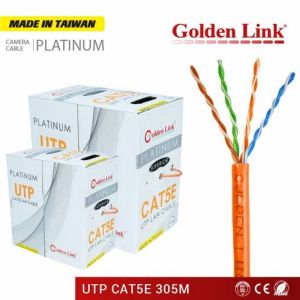 CÁP MẠNG GOLDEN LINK PLATINUM UTP CAT 5E – MÀU CAM TW1101-1 (MADE IN TAIWAN) (GL010002)