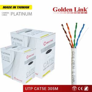 CÁP MẠNG GOLDEN LINK PLATINUM UTP CAT 5E – TRẮNG GL01001 (MADE IN TAIWAN)
