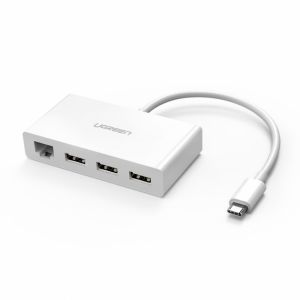 Bộ chia USB Type C 4 cổng USB 3.0 + LAN Ugreen 40382