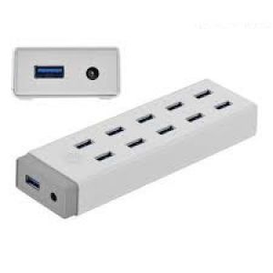 HUB USB 10 Cổng USB 3.0 Cao Cấp Có Nguồn 12V 5A Chính Hãng Ugreen 20297