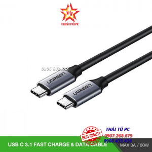 CÁP USB C TO USB C 3.1 GEN1, DÀI 1.5M - UGREEN 50751