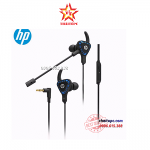 TAI NGHE NHÉT TAI CAO CẤP HP H150 CHUYÊN GAME - TÍCH HỢP MICRO CÓ THỂ THÁO LẮP (XANH ĐEN)