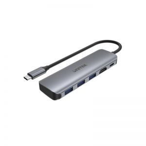 CÁP TYPE-C SANG 3 USB 3.0 + HDMI + PD 100W UNITEK H1107E