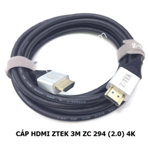 Cáp HDMI 2.0 dài 3m chính hãng Z-Tek ZC-294 hỗ trợ 3D full HD 4K*2K