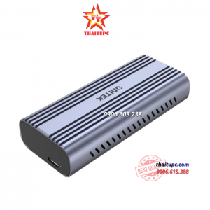 HỘP ĐỰNG Ổ CỨNG DI ĐỘNG SSD GIAO DIỆN USB-C 10GB RA CỔNG M2 PCLE/SATA ENCLOSURE S1225A UNITEK