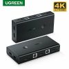 bo-chuyen-tin-hieu-4-cpu-dung-1-man-hinh-kvm-switch-usb-hdmi-4k60hz-ugreen-70439-cao-cap - ảnh nhỏ 2
