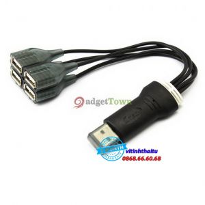 Hub USB Dtech 4-1 (DT 3020) dây