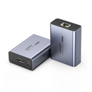 Bộ kéo dài tín hiệu HDMI 2.0 qua cáp mạng Lan 50m Ugreen 10938 hỗ trợ 4K2K