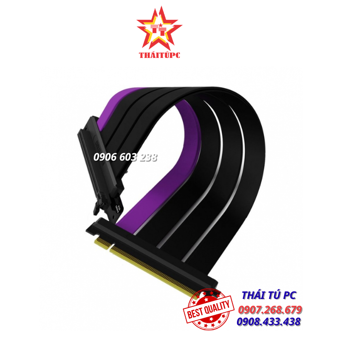 CÁP RISER COOLERMASTER MASTERACCESSORY RISER CABLE PCIE 4.0 X16 – 300MM CÁP RISER COOLERMASTER MASTERACCESSORY RISER CABLE PCIE 4.0 X16 – 300MM