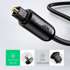 CÁP QUANG AUDIO (TOSLINK, OPTICAL) UGREEN 70891 DÀI 1.5M CAO CẤP