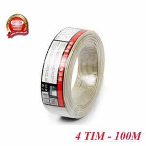CÁP ĐIỆN THOẠI 4 LINE OD3.2MM 100M UNITEK (C884BG)