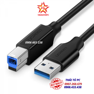 CÁP USB 3.0 AM TO BM DÀI 1M MÁY IN UGREEN 30753 CHÍNH HÃNG