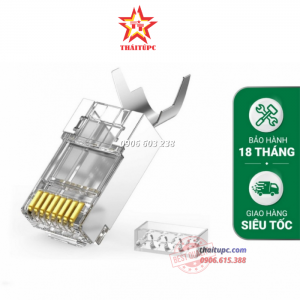 ĐẦU BẤM MẠNG RJ45 CAT6A CAT7 UGREEN 80828 100 CÁI BỌC KIM LOẠI