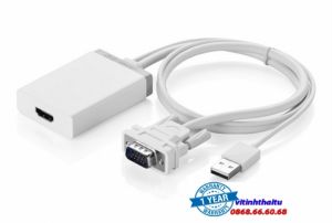 Cáp chuyển VGA to HDMI tích hợp Audio Ugreen UG-40213 chính hãng