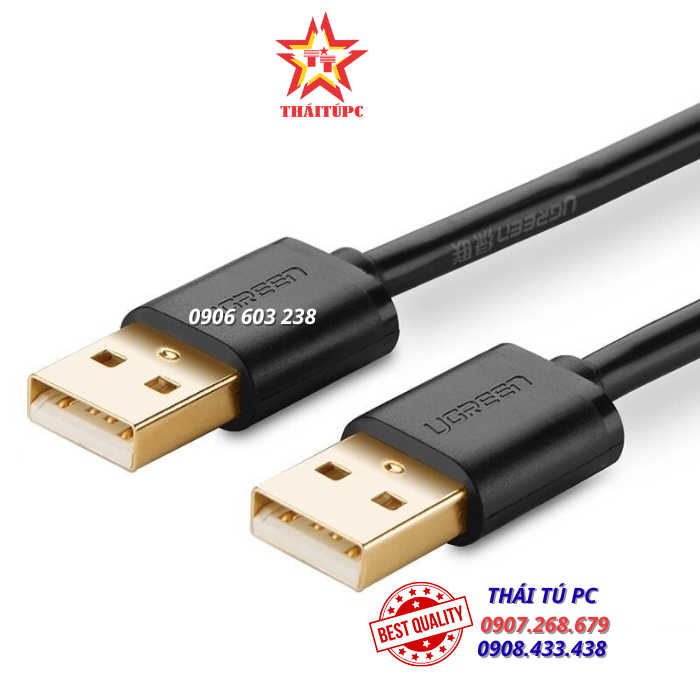 CÁP USB 2.0 2 ĐẦU ĐỰC DÀI 0,25M CHÍNH HÃNG UGREEN 10307 CÁP USB 2.0 2 ĐẦU ĐỰC DÀI 0,25M CHÍNH HÃNG UGREEN 10307