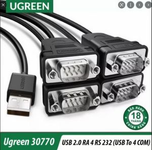 CÁP CHUYỂN ĐỔI USB TO 4 RS232 (COM) UGREEN 30770